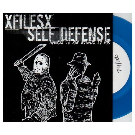 Self Defense / XFilesX - blue vinyl - split EP